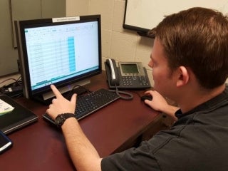 Keith Dolman looking studious (2016)